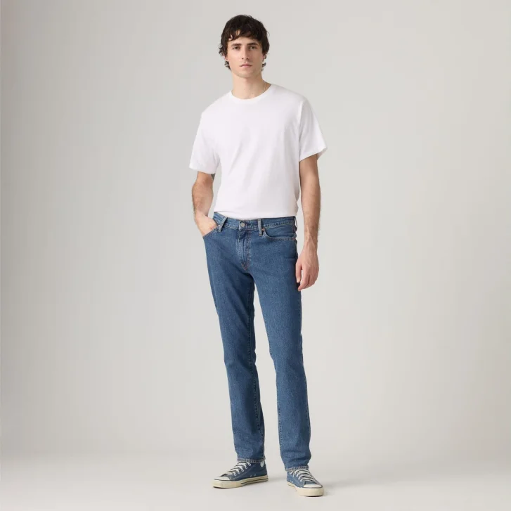 Pánské džíny LEVI'S 511 klasicky modré-seprané