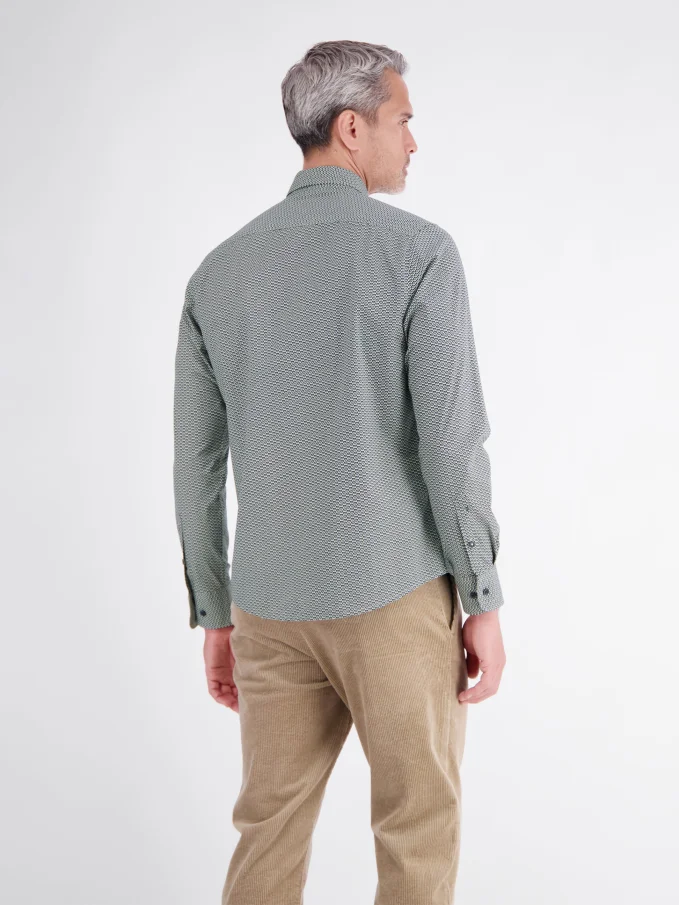 Pánská košile LERROS dlouhý rukáv šedá - 3XL
